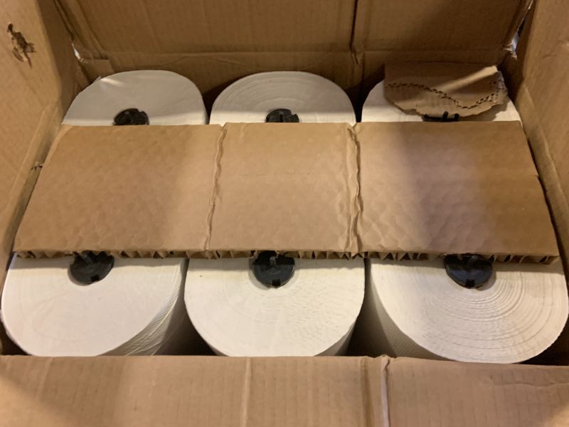 Photo 1 of Tork Matic Paper Hand Towel Roll White H1, Universal, 100% Recycled Fiber, 6 Rolls x 700 ft, 290089