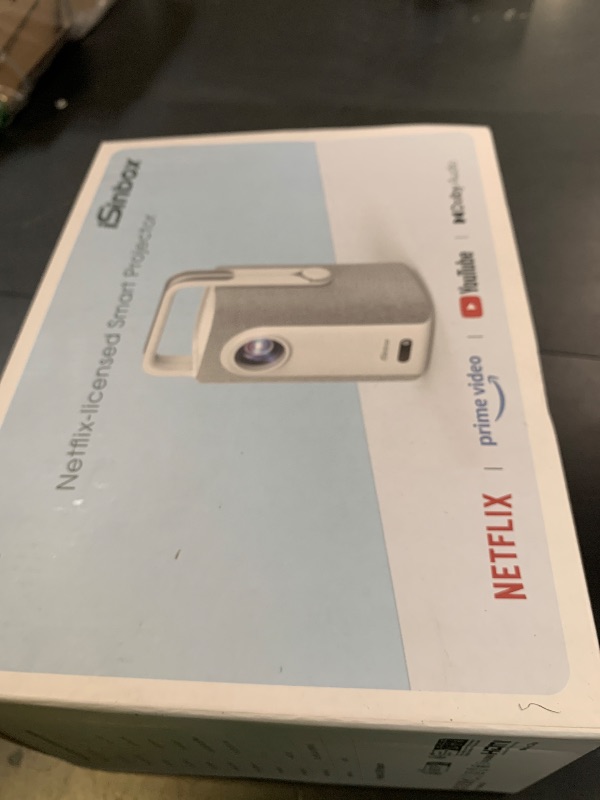 Photo 1 of [Short Throw/1200ANSI/Built in Apps] 4K Outdoor Projector with WiFi and Bluetooth, Auto Focus Projector with Dual-Mode Stand, Smart Portable Proyector with Netflix/YouTube/PrimeVideo & Dolby