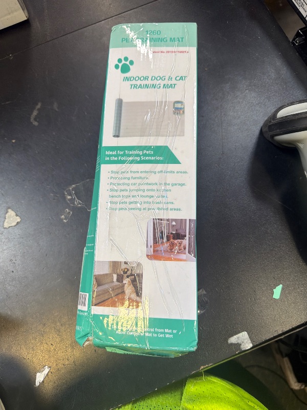Photo 1 of SEERWAY Scat Pet Shock Mat Indoor, Safe Shock Training Pads for Dogs and Cats, Electric Repellent Mat Keeps Pets Off Couch, Sofa, Counter Top, 3 Training Modes, 60"x12" Rectangular, Battery Operated