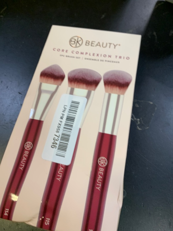 Photo 1 of BK Beauty Core Complexion Trio Makeup Brushes Set (3PC) – Foundation, Concealer, and Blending Brushes for Liquid, Cream & Powder – Vegan, Cruelty-Free, Ultra-Soft Face Makeup Brushes