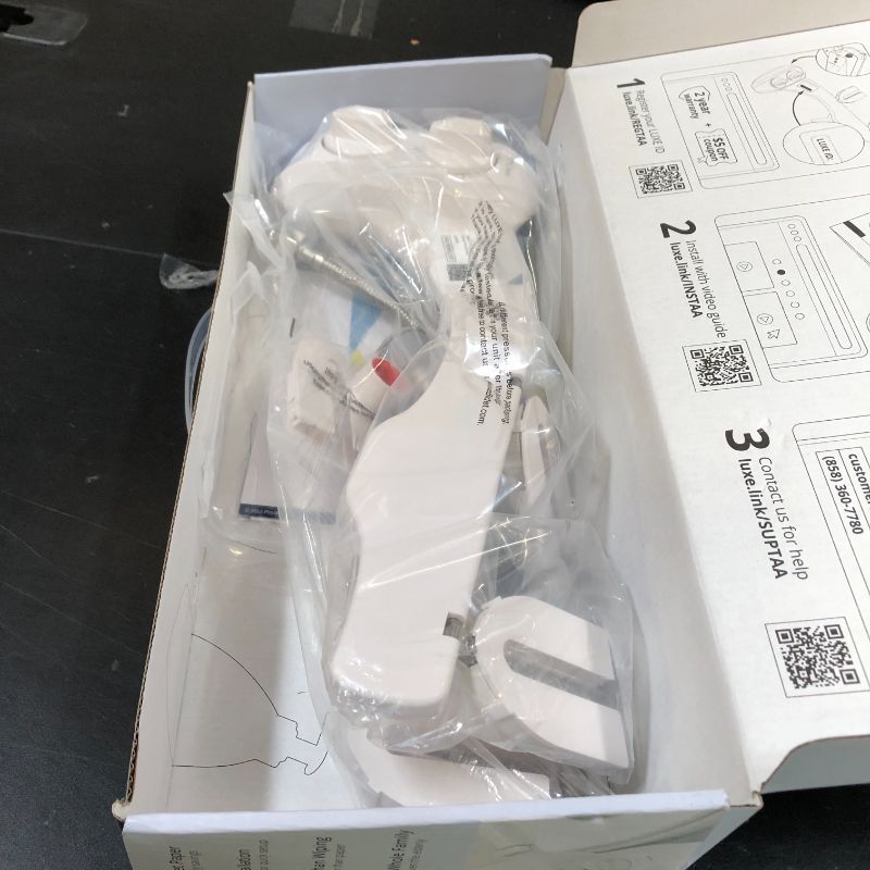 Photo 1 of LUXE Bidet NEO 185 Plus - Dual Nozzle, Non-Electric Bidet Attachment for Toilet Seat, Patented Slide-In Install, 360° Self-Clean, EZ-Lift to Clean, Feminine & Rear Wash (White)
