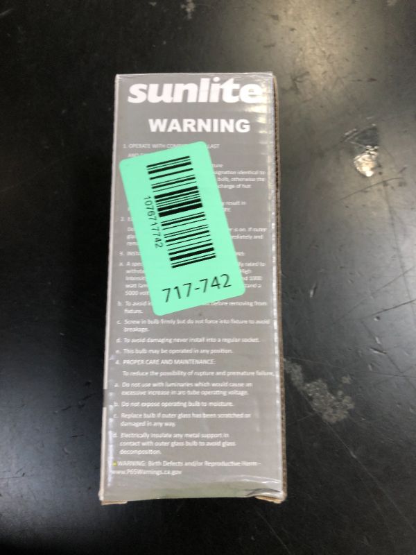View 2 of Sunlite 03610 LU70/MED High Pressure Sodium Light Bulb, 70 Watts, ED17/MED, Medium Base (E26), ANSI Code S62, 6000 Lumen, 24000 Life Hours, Clear, 2100K