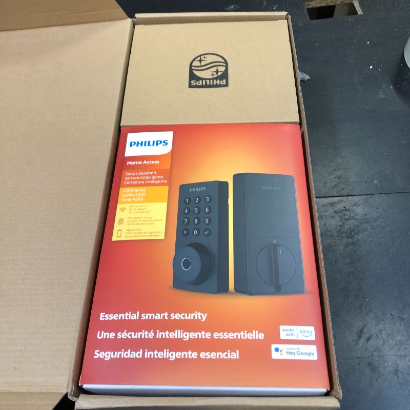 Photo 1 of Philips WiFi Keypad Door Lock with Handle, Built-in WiFi, APP Remote Control, Voice & Fingerprint Unlock, Smart Locks for Front Door with Auto Lock, Digital Front Door Lock Set, Keyless Entry Deadbolt