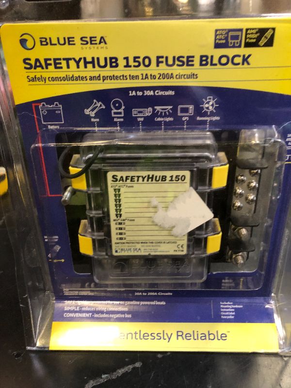 Photo 1 of Blue Sea Systems 7748 SafetyHub 150 Ignition Protected Fuse Block
