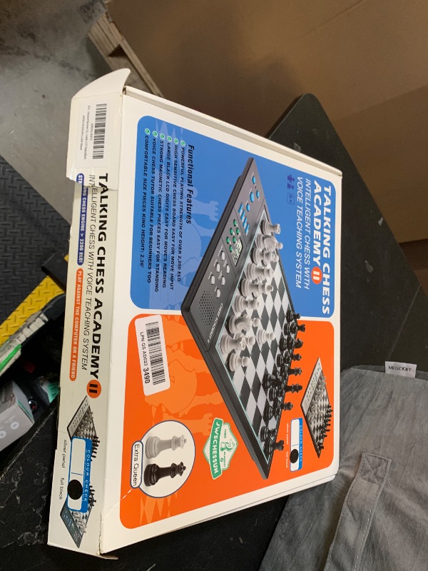 Photo 1 of Advanced Electronic Chess Board, Smart Computer Chess Set, AI Voice Coach Learning for Kids, ELO 2200+ for Improving Players, Magnetic Large Pieces & Board Perfect for Adults, LCD Display(Black)