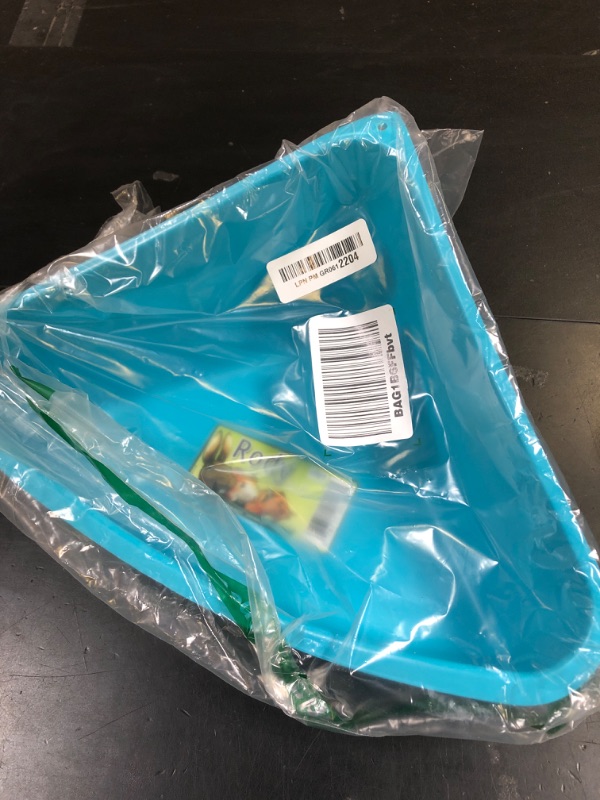 Photo 1 of Lixit Corner Litter Pan for Ferrets, Rabbits, Rats, Guinea Pigs and Other Small Animals. (Blue Pack of 1)