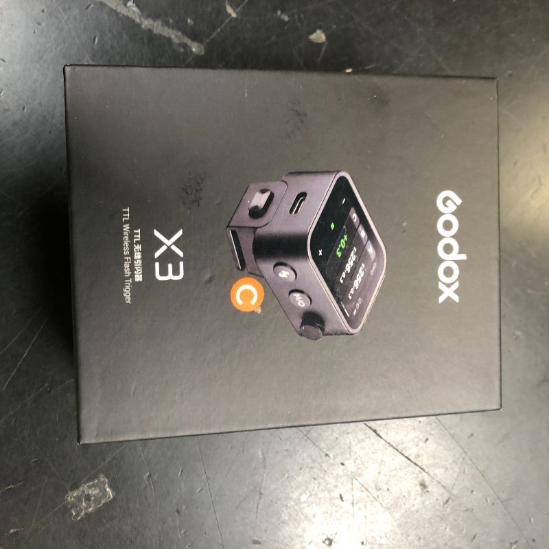 Photo 1 of Godox X3C X3-C TTL Wireless Flash Trigger for Canon Camera, 2.4G Wireless Touchscreen Flash Transmitter, Support TTL Auto/Manual/Multi Flash, Built-in Lithium Battery, High-Definit OLED Screen