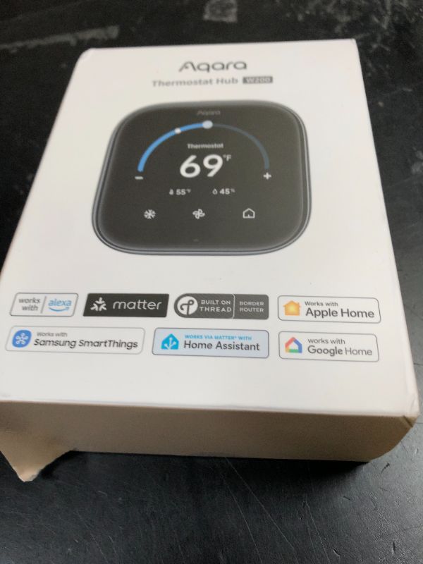 Photo 1 of Aqara Smart Thermostat W200 with Apple Adaptive Temperature & Clean Energy Guidance, 4" Touchscreen, Matter Controller, Built-in Radar Sensor, Works with Apple Home, Siri, Google Assistant, Alexa