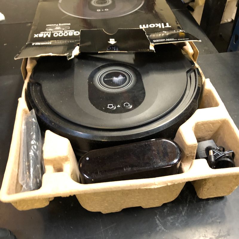 Photo 1 of Tikom Robot Vacuum and Mop Combo, 5000Pa Robotic Vacuum Cleaner, 150 Min Max, App & Remote Control, Ideal for Hard Floor, Carpet, Pet Hair, Self-Charge(G8000 Max)
