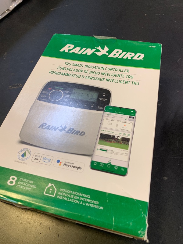 Photo 1 of Rain Bird TRU8IW Timer and Smart WiFi Module Bundle, Program-Based Indoor Irrigation Sprinkler Controller/Timer, 8-Zone/Station