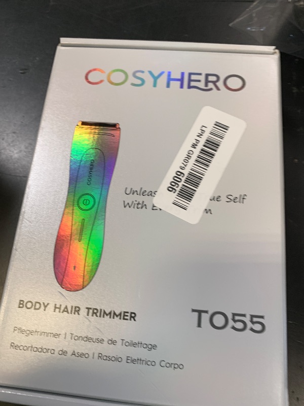 Photo 1 of COSYHERO Manscape Groin & Body Hair Trimmer for Men, Electric Ball Shaver & Pubic Grooming Kit, LED Light, IPX7 Waterproof Wet/Dry Groomer, Rechargeable Manscaper with Ceramic Blades (Gold)