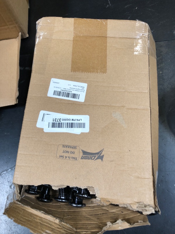 Photo 1 of Zonon 24 Sets 1/2 x 10 Inch Black Carriage Bolt Kit Galvanized Carriage Bolt Set Includes Rust Resistance Washers and Nuts for Fastening Accessories