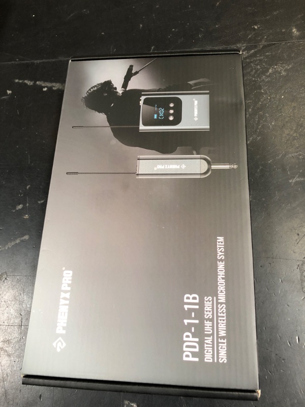 Photo 1 of Phenyx Pro Single Digital Wireless Microphone System, w/Mini Receiver, Bodypack Transmitter,15 Channels in 900MHz UHF Band, Headset/Lapel Microphone for Karaoke, Singer, Church, Wedding (PDP-1-1B)