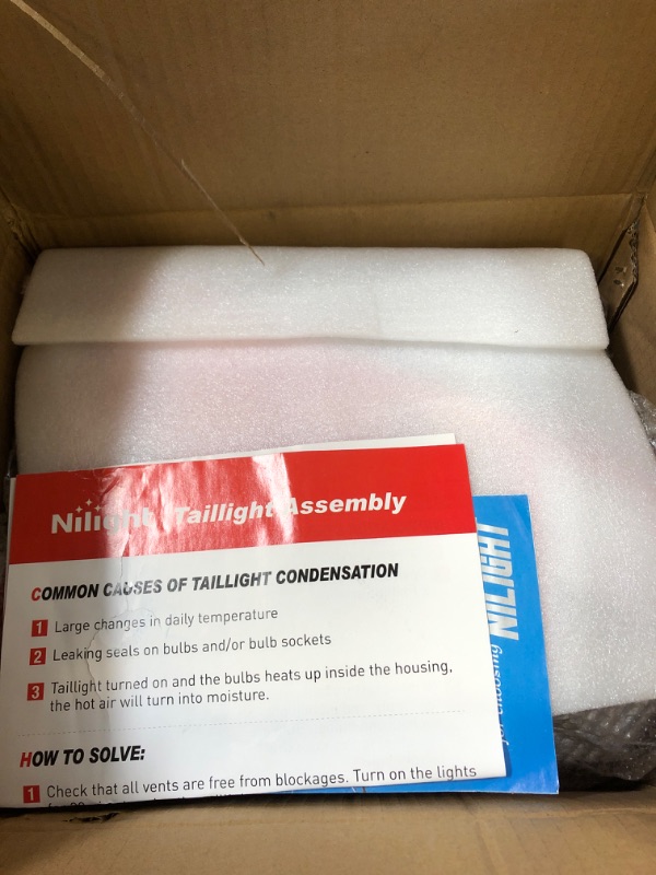 Photo 1 of Nilight Taillight Assembly Compatible with 2004 2005 2006 2007 2008 2009 2010 2011 2012 2013 2014 2015 Nissan Titan Tail Light OE Style Rear Lamp Replacement Driver and Passenger Side Red Lens