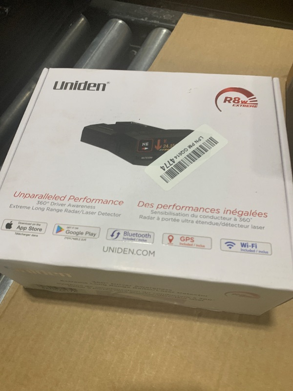 Photo 1 of Uniden R8W (new Model) Extreme Long Range Laser/Radar Detector, 360° Awareness, Directional Arrows, Wi-Fi, Bluetooth, GPS, Real-Time Voice Alerts, Red Light & Speed Camera Alerts, R/TACH App