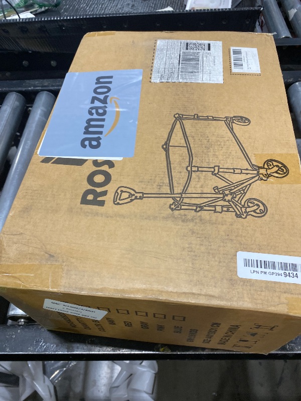 Photo 1 of ROSONG Collapsible Wagon Cart with Wheels Foldable - Folding Utility Heavy Duty Wagons Carts for Grocery Sports Garden Shopping Camping Wheelbarrows (Black, 120L)