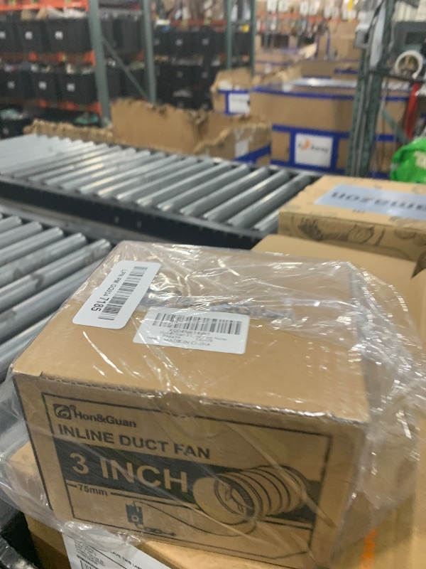 Photo 1 of Hon&Guan 3 Inch Inline Blower Fan with Speed Controller 120 CFM with 20W Ultra-Low Power and Low Noise
