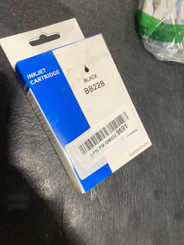 Photo 1 of v4ink BB22B Original Solvent Quick Dry Black Ink Cartridge Replacement for Bentsai Handheld Inkjet Printer BT-HH6205B and BT-HH6205BL