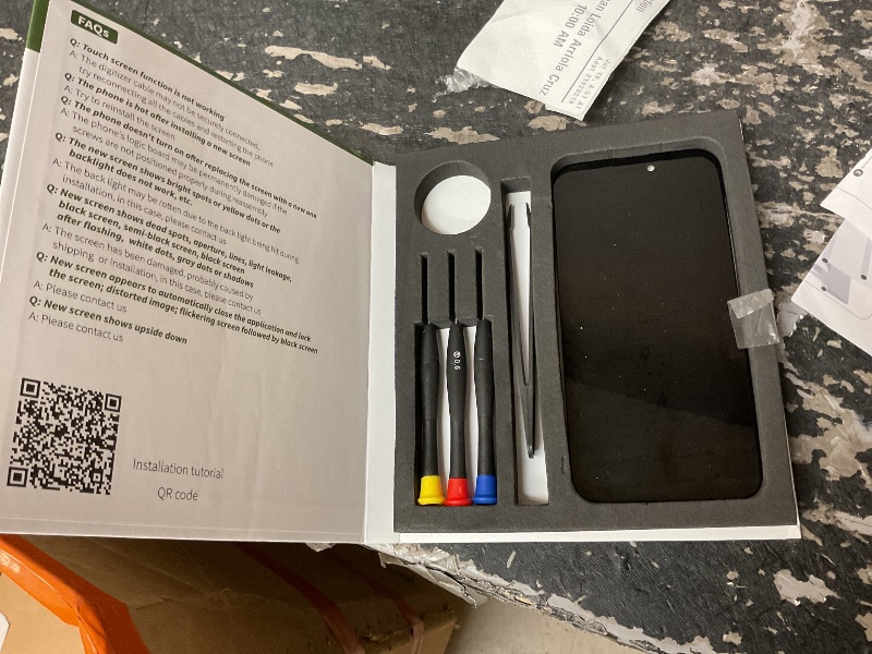 Photo 3 of EXW for iPhone 14 PRO MAX Screen Replacement 6.7" Full HD LCD Display Digitizer, Quality Touch Screen with Repair Tools, Waterproof Seal & Protector – Compatible with A2894, A2651, A2893, A2896, A2895