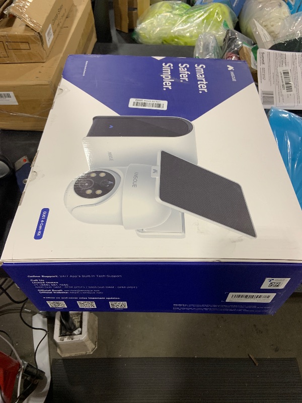Photo 1 of ANSQUE Security Cameras Wireless Outdoor Home System, 4 Camera Kit, No Subscription Fees, Solar Powered, Local Storage, 365-Day Battery Life, 360°PTZ Surveillance, Auto Tracking, 2K Color Night Vision
