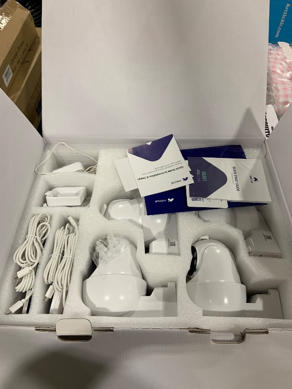 Photo 1 of ANSQUE Security Cameras Wireless Outdoor Home System, 4 Camera Kit, No Subscription Fees, Solar Powered, Local Storage, 365-Day Battery Life, 360°PTZ Surveillance, Auto Tracking, 2K Color Night Vision