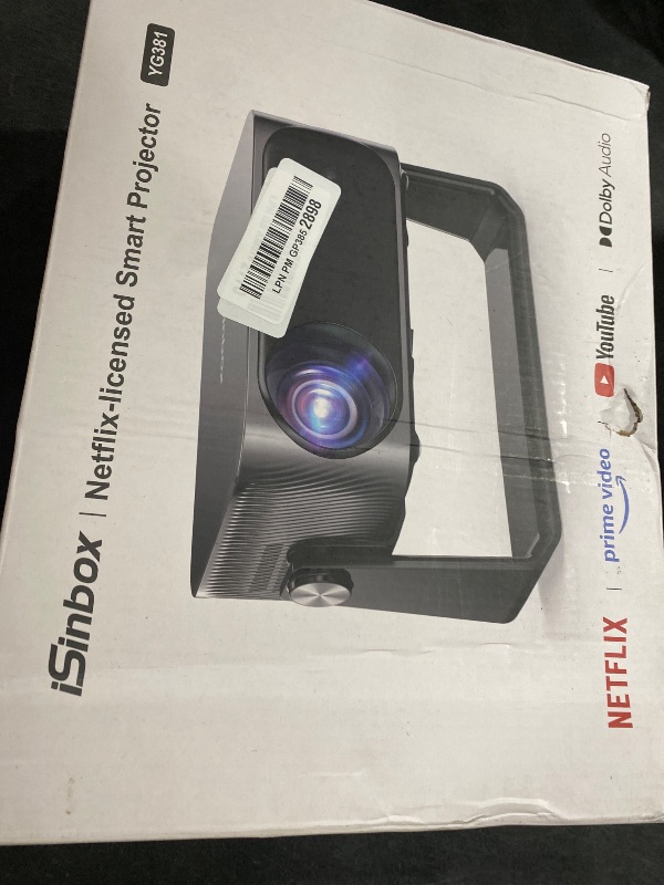 Photo 1 of [2000 ANSI/Auto Focus & Keystone/Built-in APP] 4K Outdoor Projector with Wifi and Bluetooth, Smart Portable Projector with Built in Apps YouTube/PrimeVideo & Dolby, Home Theater Projector with HDR10+