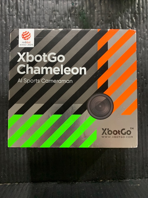 Photo 1 of XbotGo Chameleon AI Auto Sports Action Camera - 4K 60FPS Soccer Camera and Basketball Tracking Camera for Team Sports, Live Streaming, No Subscription, Works with iOS & Android (Lemon Green)