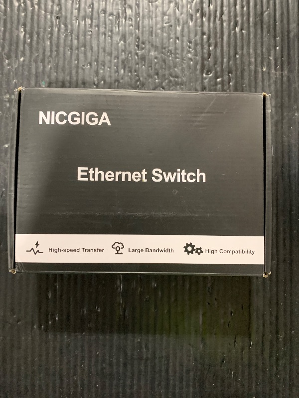 View 2 of 10 Port 2.5Gb Unmanaged Ethernet Switch with 8* 2.5G Base-T Ports + 2* 10G SFP+ Ports. NICGIGA 8 Port 2.5Gbps Network Switch for 2.5Gbps NAS/PC, WiFi6 Router, Wireless AP. Fanless Design.
