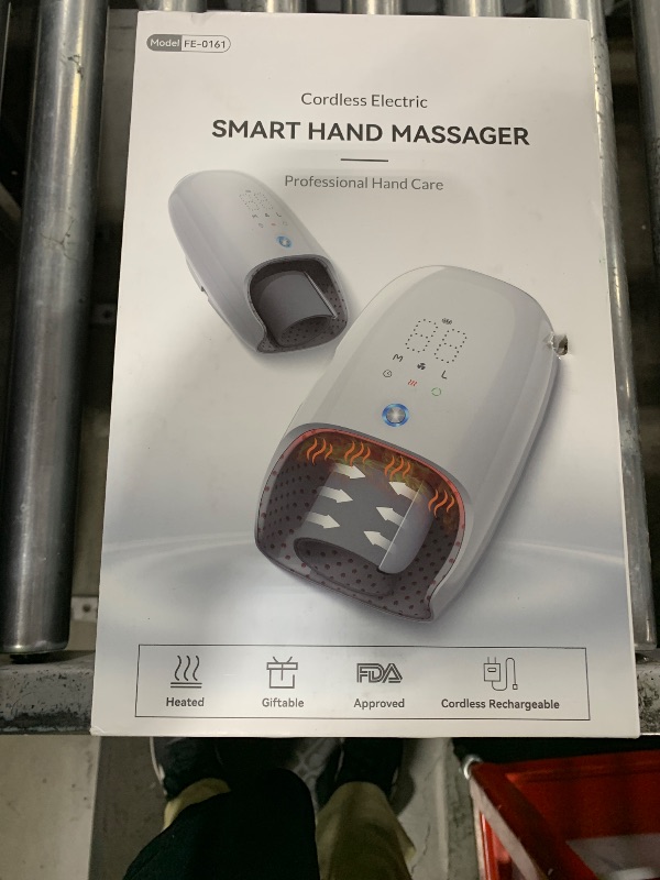 Photo 1 of Ehightop Hand Massager with Kneading Rollers,6 Modes and 2 Heating Options for Hot and Cold Therapy Hand and Wrist Massager for Arthritis Carpal Tunnel Relief (White)