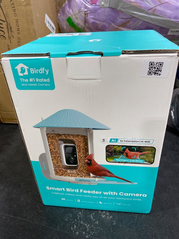 Photo 1 of NETVUE by Birdfy Smart Bird Feeder with 2K HD AI Camera Solar Powered, Wireless Wildbird Watching, Live Stream&Color Night Vision, Auto-Capture & Notify, Free Cloud Storage(AI by Subscription)