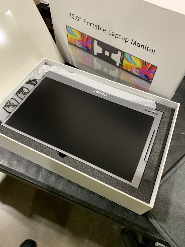 Photo 1 of MT-VIKI 15.6 inch Laptop Screen Extender, Potable Monitor for Laptop Only One USB-C Cable Connection, Compatiable with Win/Mac (M1~M5), FHD 1080P, 360° Rotation?Included Carrying Bag?