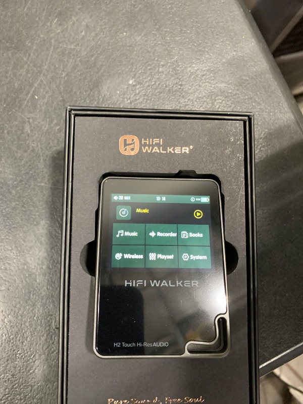 Photo 1 of HIFI WALKER H2 Touch Hi-Res MP3 Player with Bluetooth, 2.4" HD Touchscreen, Lossless DSD FLAC Music Player, 64GB Memory Card Included, Supports up to 512GB