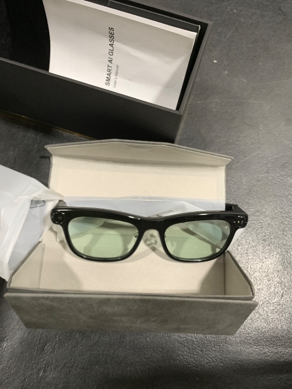 Photo 1 of EnergyPort AI Smart Glasses with Camera & Bluetooth, 8MP 1080P HD Video, Photochromic + Blue Light Lenses, Open-Ear Audio, Voice Assistant, AI Recognition & Translation, Privacy LED, IPX4