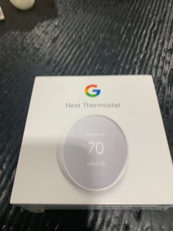 Photo 1 of Google Nest Thermostat - Smart Thermostat for Home - Programmable Wifi Thermostat - Snow