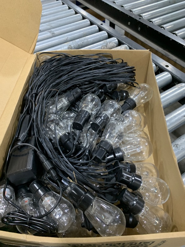 Photo 1 of 300FT RGB+IC Outdoor String Lights, Dimmable Shatterproof LED Bulbs, IP67 Waterproof DreamColor Chasing Lights, Multicolor Dynamic Lighting for Patio Balcony Garden & Outdoor Living Area Decoration