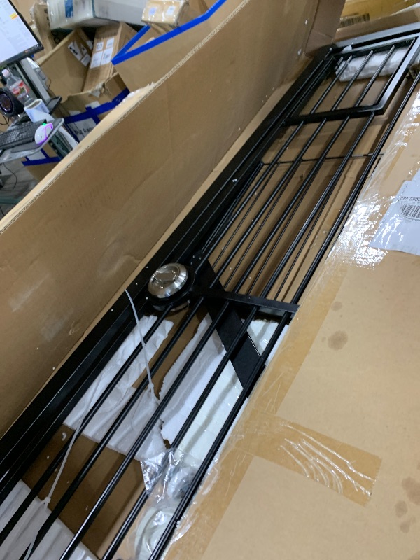 View 3 of INRLKIT 71 inch Extra Tall Gates for Cats Dogs, Adjustable 28.7" and 37.5" Wide Cat Gate, Pressure Mounted Full Door Pet Gate for Doorway, Stairs,House (Black, 71")