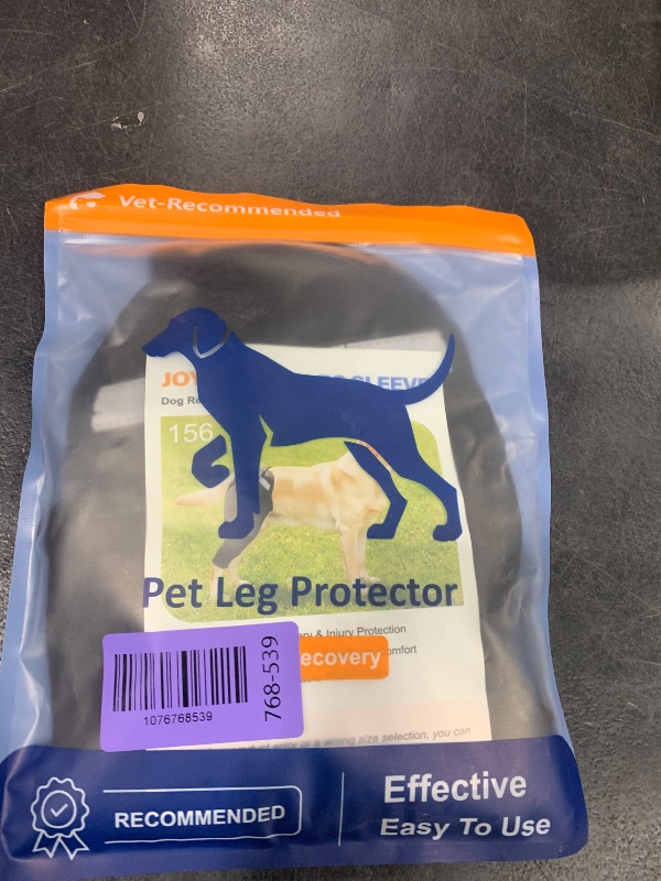 Photo 1 of Dog Rear Leg Sleeve to Stop Licking, Upgraded Hind Leg Cover to Stop Slipping, for TPLO Surgery, Skin Conditions, Wounds, Breathable Soft Fabric, Dog Cone Alternative, Left,M,Black