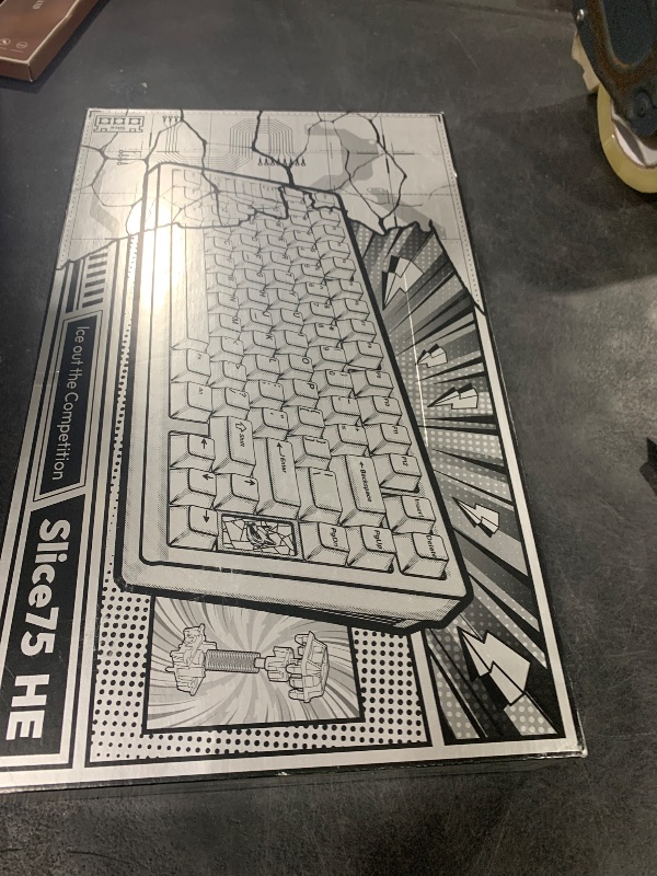 Photo 1 of Mechanical Keyboard, Chilkey Slice75 HE Gaming Keyboard Wired, 75% Hall Effect Magnetic Aluminum Keyboard with WS Flux HE Clacky Switch, Rapid Trigger, 8K Polling, Per-Key RGB Custom, PC/Mac Support