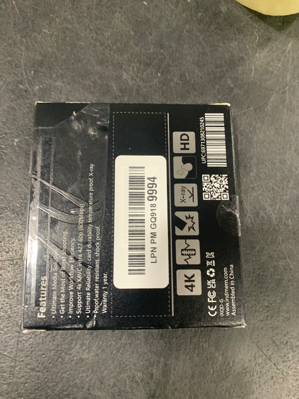 Photo 1 of INDMEM XQD 128GB Memory Cards, 5X Tough MLC XQD Flash Memory Cards High Speed G Series| Max Read 440MB/s, Max Write 400MB/s
