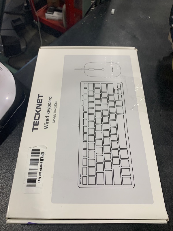 Photo 1 of TECKNET USB Wired Keyboard and Mouse for Mac, Dual Interface(Type-C and USB A), Ergonomic Slim Keyboard Set Compatible with MacBook, iMac, Mac mini/Pro, White