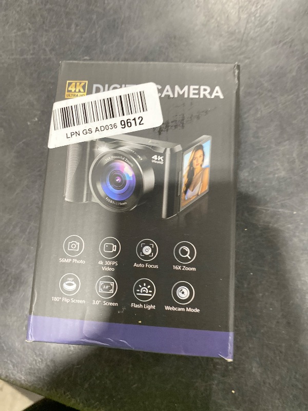 Photo 1 of 56MP 4K Digital Camera for Photography, Travel & Gift