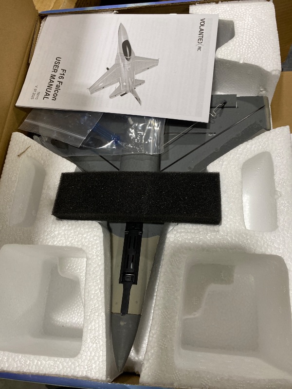 Photo 1 of volantexrc 4CH RC Plane 2.4GHz Jet F-16 Fighting Falcon RC Airplane Fighter Ready to Fly with Xpilot Stabilizer System, One Key Aerobatic Perfect for Adults ?Gray?
