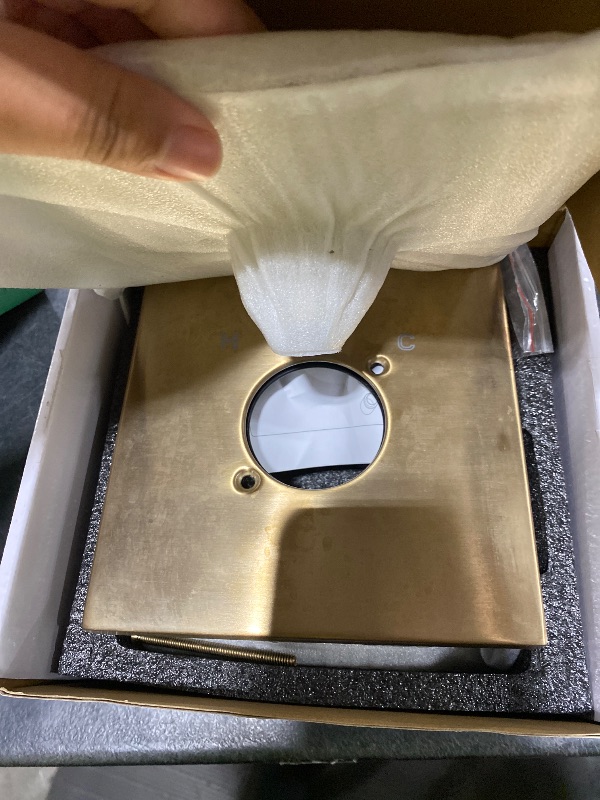 Photo 1 of HomGoo Replacement for Delta Faucet Shower Trim Kit 14 Series, Bathroom Shower Faucet Set with 6-Inch Brushed Gold Shower Head?Valve/Cartridge Not Included?