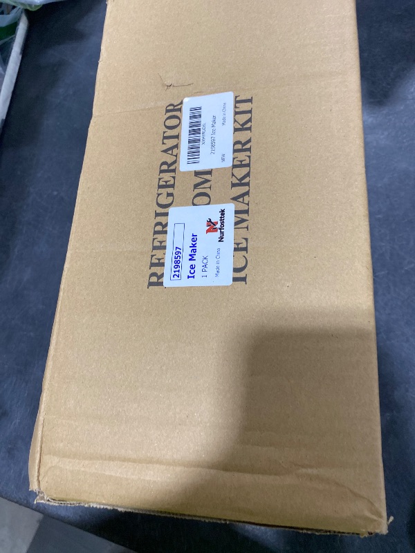 Photo 1 of Nurfosttek 2198597 Ice Maker, 185W 115V 60Hz, Compatible with Whirlpool Maytag KitchenAid Amana Refrigerator, Replaces W10122502 626663 1016069 2198678, High Efficiency Ice Making