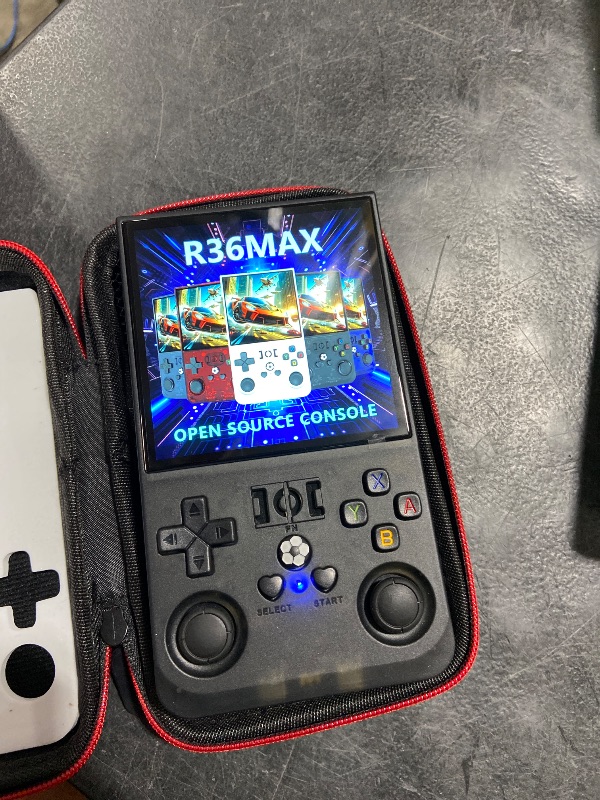 Photo 1 of R36MAX Retro Gaming Console, 4.0 Inch Retro Handheld Game Console with Open Source Linux System, 4000mAh Battery Emulator Handheld Game Consoles, 64GB Memory Hand Held Game Console