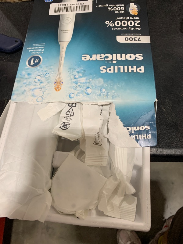 Photo 1 of Philips Sonicare 7300 Series Electric Toothbrush - Next-Generation Sonicare Technology, Pressure Sensor, 12 Brushing Settings, SmarTimer, BrushPacer, 21-Day Runtime, Travel Case, White, HX7420/07