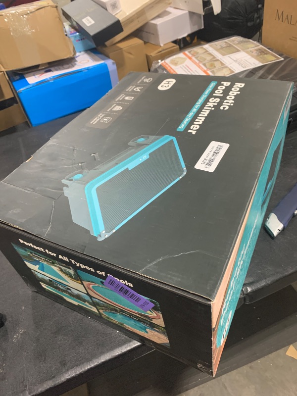 Photo 1 of 2026 Updated Over-Ground Robotic Pool Cleaner,Solar Powered Pool Vacuum,24H/7D Continuous Cleaning, 180-um, 3L Filtration Basket,APP Support, Pool Skimmer Robot (APP Support-Update)