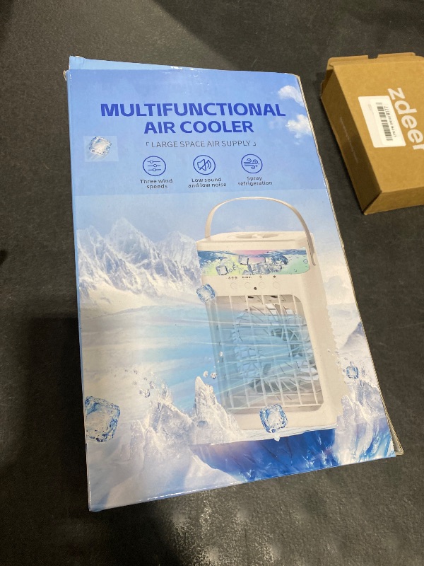 Photo 1 of Portable Air Conditioners,Air Conditioner,Ac Unit with 1600ML Water Tank,2 Spray Ports,3 Wind Speeds,3 Timers,10 kinds of Colorful Lights,Portable Ac Units for Room Camping Car Office