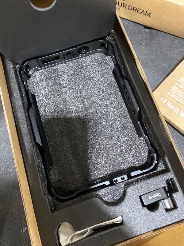 Photo 1 of SmallRig Monitor Cage for Atomos Shinobi 7 / Shinobi 7 RX, Cage Kit with Cable Clamp, Built-in NATO Rail and Sun Hood ?Not Compatible for Shinobi 5?- 3456