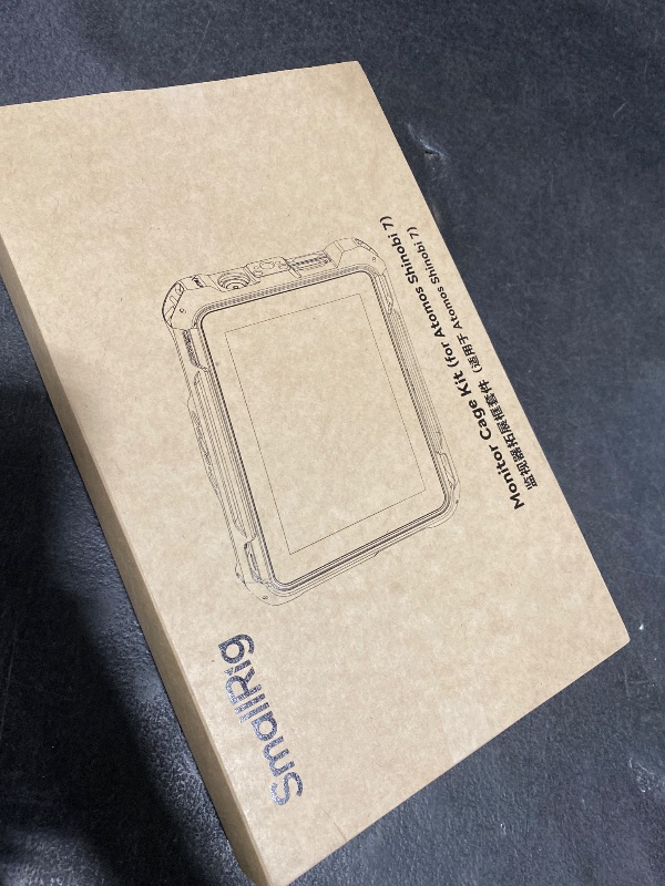 Photo 1 of SmallRig Monitor Cage for Atomos Shinobi 7 / Shinobi 7 RX, Cage Kit with Cable Clamp, Built-in NATO Rail and Sun Hood ?Not Compatible for Shinobi 5?- 3456